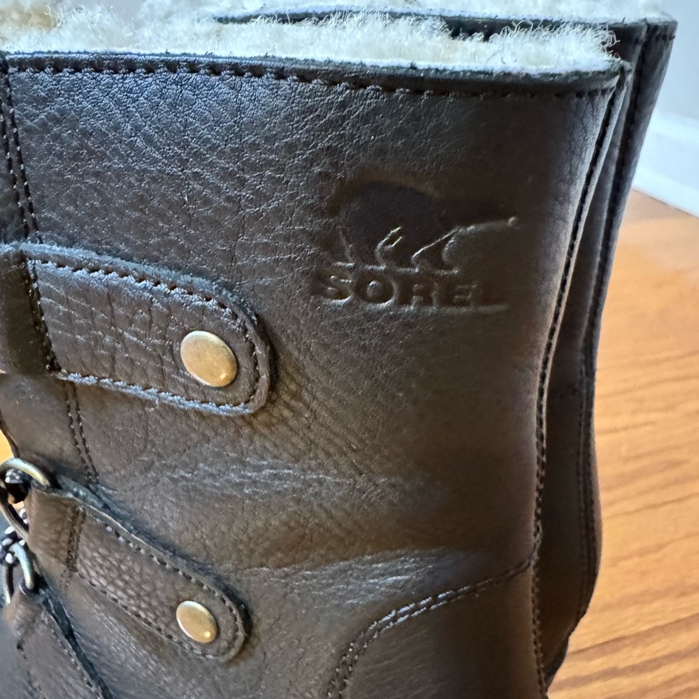 Sorel Lexie Wedge Tie Up Ankle Boots 7 - Picture 10 of 13